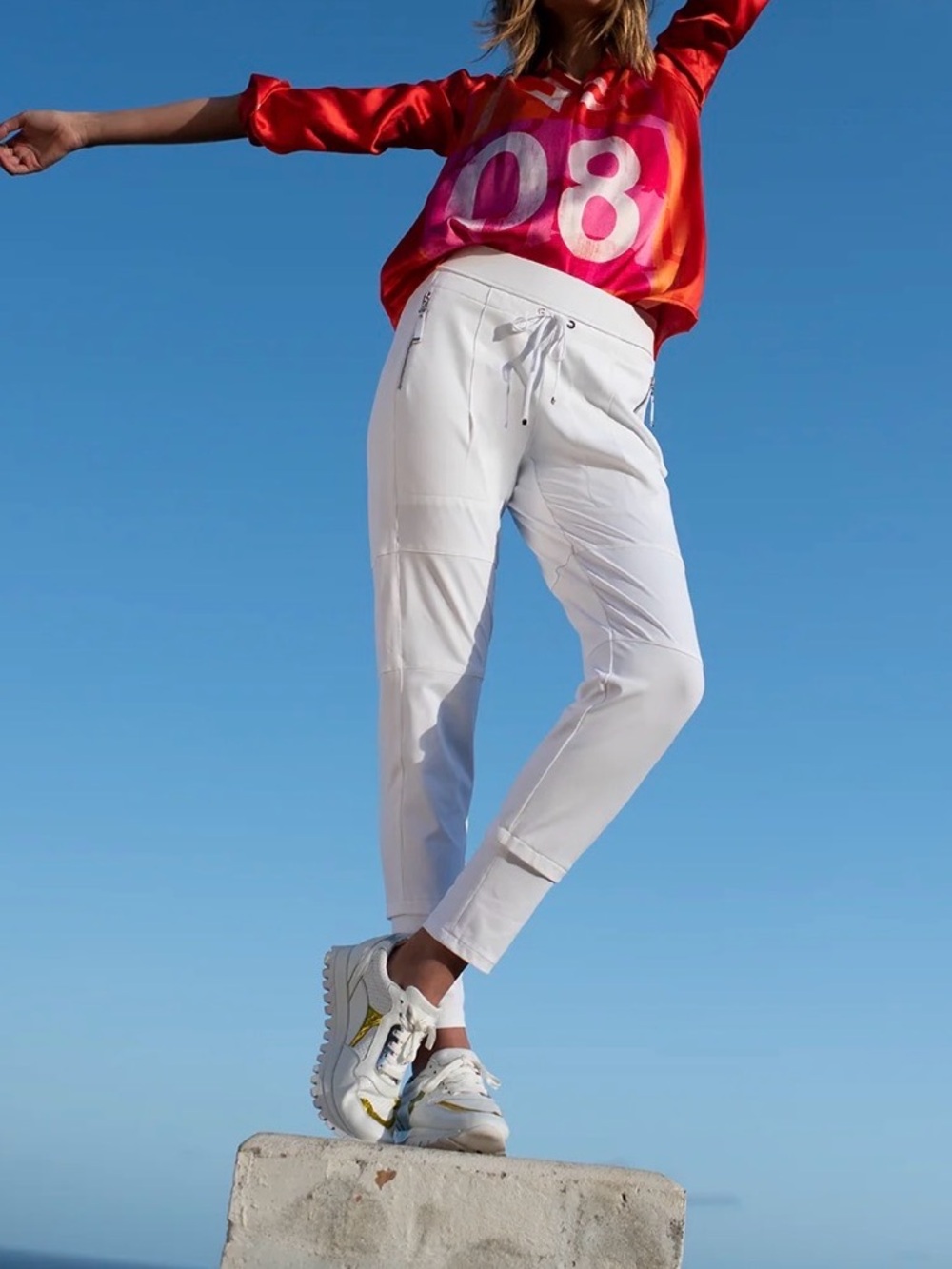 Raffaello Rossi Candy Travel Pant White Size 32 US 2